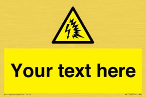 Custom warning Arc flash